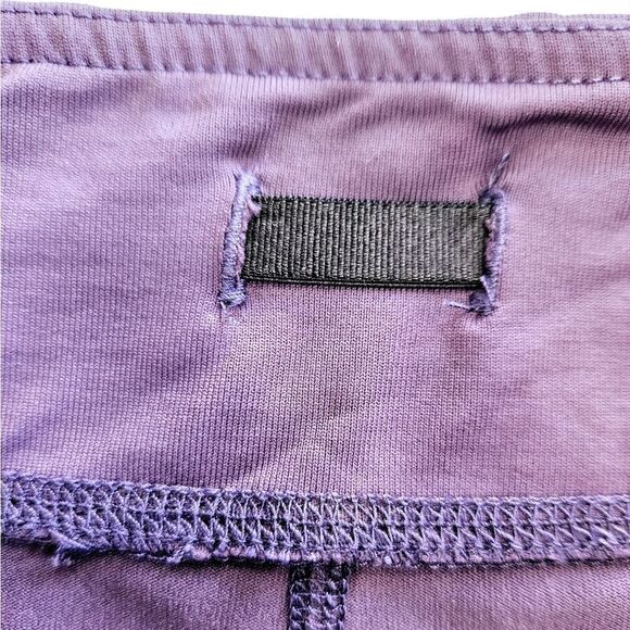 LIJA Energy Cropped Tennis Ball Pocket Purple Athletic UV Protection Leggings M - Picture 4 of 7